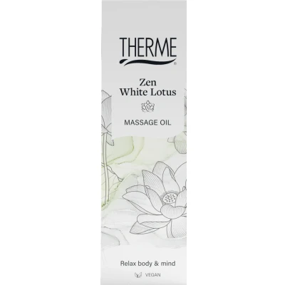 Afbeelding van 1+1 gratis: Therme Massage Olie Zen White Lotus 125 ml