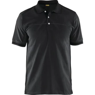 Image de Polo bicolore noir/gris foncé