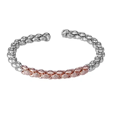 Afbeelding van Orphelia ZA 7395 Armband Bangle Zilver 925 Bicolor Zirkonia 60 mm