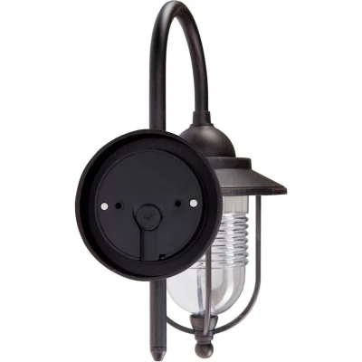 Afbeelding van Lindby buitenwandlamp Meret, hoogte 37 cm, roestkleurig, aluminium
