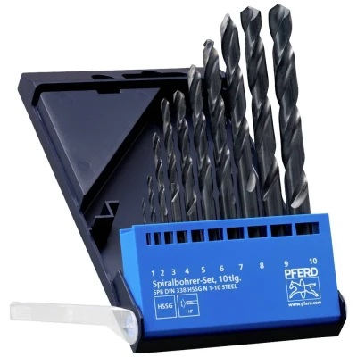 Afbeelding van PFERD 25298001 Metaal spiraalboorset 10 delig 1 set(s)