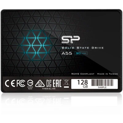 Afbeelding van Silicon Power SP128GBSS3A55S25 Ace A55 SSD, 128GB, 7mm 2.5inch, SATA3, 3D NAND, SLC Cache