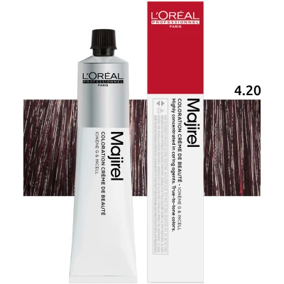 Afbeelding van L ́Oréal Majirouge haarverf 50 ml 4.20 Intens Violinebruin