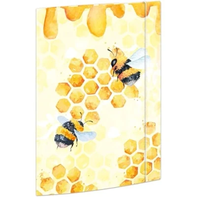Afbeelding van RNK 46336 Honey documentenmap A4 met elastiek, 240 x 330 mm, 3 stuks