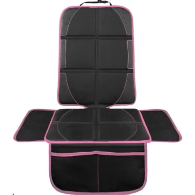 Afbeelding van LIONSTRONG® Autostoelbescherming voor kinderen, compatibel met ISOFIX, waterdichte autostoelbekleding, autostoelbescherming, universele compatibiliteit, roze
