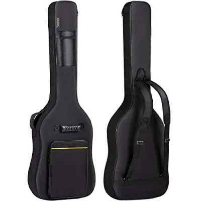 Image de CAHAYA Sac de Transport pour Guitare Basse électrique Gig Bag 8 mm rembourré à Dos Noir Etui Souple CY0222