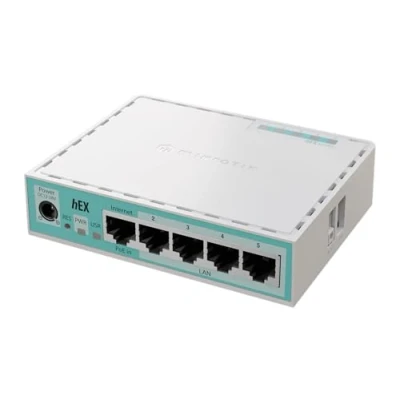 Afbeelding van MikroTik RouterBOARD E50UG, hEX, 5 x Gigabit, USB, Micro SD