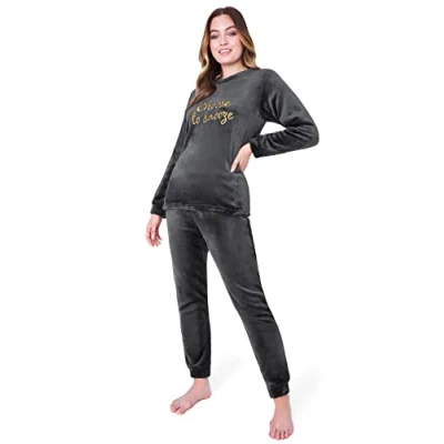 Afbeelding van CityComfort Pyjama set voor dames, antraciet