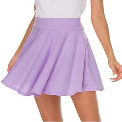 Afbeelding van DRESHOW Retro basic rok, elastisch, uitlopend, minirok, plooirok, casual, voor dames en meisjes, Mini rok PP 01