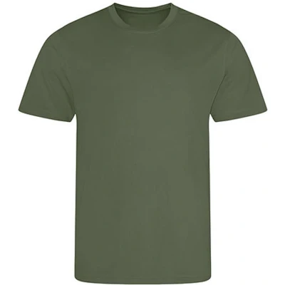 Afbeelding van Vegan T shirt met korte mouwen Cool &#039;Earthy Green&#039; XS