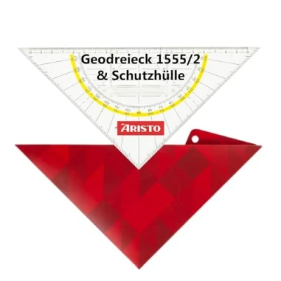 Afbeelding van Aristo AR18032B AR1555/2 geocover beschermhoes (hypotenusa 22,5 cm, vaste handgreep, inktnoppen, met perforatie en magneetsluiting)