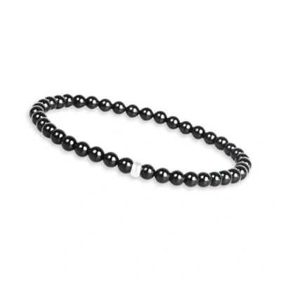 Afbeelding van parelarmband voor dames met echte natuurstenen en parel van 925 zilver, edelsteenarmband, kralen, 4 mm, Steen, Toermalijn