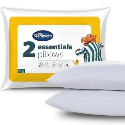 Afbeelding van Silentnight Kussensloop, wit, microvezel, 2 stuks