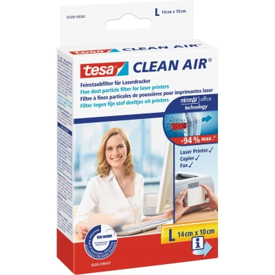 Afbeelding van tesa Clean Air L Fijnstoffilter voor laserprinter Zelfklevend 1 stuk(s)