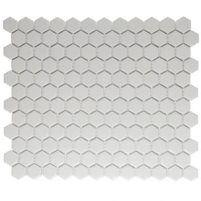 Afbeelding van The Mosaic Factory London Hexagon Super White 2,3x2,6 cm