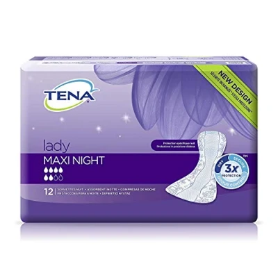 Afbeelding van Tena Discreet Maxi Night Karton van 72 incontinentie inlegkruisjes