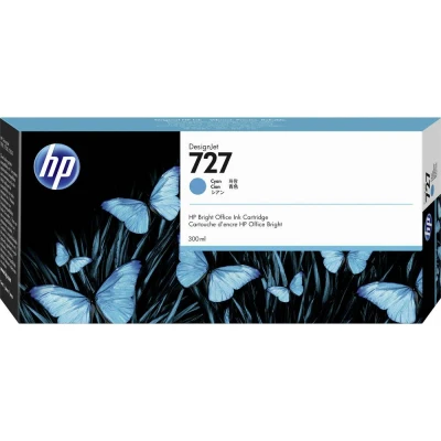 Afbeelding van HP Inktcartridge F9J76A 727 300ml blauw