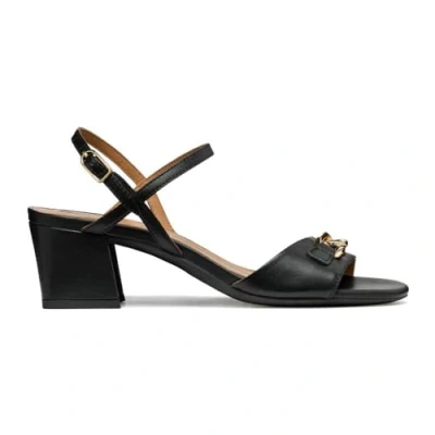 Afbeelding van Geox D NEW Eraklia 50 Sandalen, Dames, Maat: 36.5, Black Leer