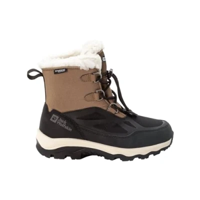 Afbeelding van Jack Wolfskin VOJO Shell Texapore MID Unisex Snowboots Brown black voor kinderen, Maat: 35,