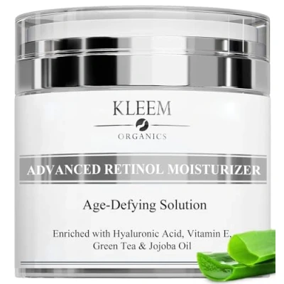 Afbeelding van Retinol Gezicht Crème met Hyaluronzuur &amp; Vitamine E Anti Aging tegen Rimpels en Ouderdomsvlekken voor Dag Nacht Beter dan alle Rimpel Serums Moisturizers Vrouwen