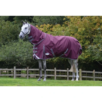 Image de Weatherbeeta Comfitec Plus Dynamic II Detach A Neck Heavy Maroon/Gris/Blanc 120/170