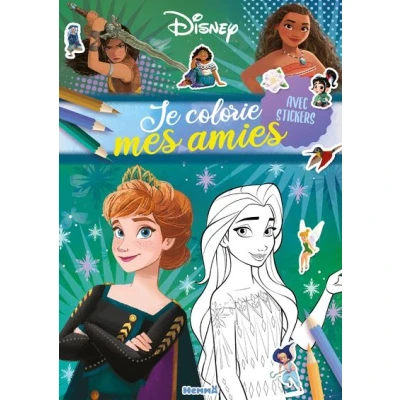 Image de Disney Je colorie mes amies (Anna et Elsa) Avec stickers