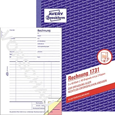 Afbeelding van Avery, Formulier, 1731 Bedrijfsformulier (40 x)