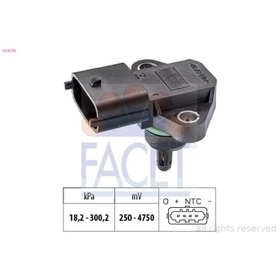 Afbeelding van FACET 10.3178 Sensoren 18kPa 300kPa Made in Italy OE Equivalent KIA: Pro cee‘d II Hatchback