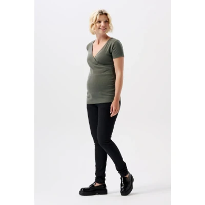 Afbeelding van Zwangerschapsbroek Skinny Jeans Avi Black Denim 26