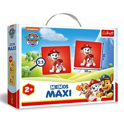 Afbeelding van Trefl Memos Maxi PAW Patrol, Patrol educatief geheugenspel voor de jongsten, vind paar afbeeldingen, spel met sprookjesfiguren