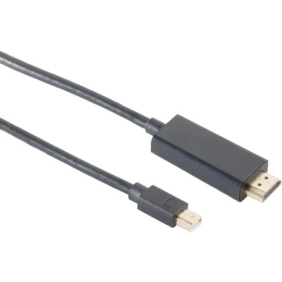 Afbeelding van Mini DisplayPort 1.4 naar HDMI 2.0 kabel (4K 60 Hz + HDR) / zwart 3 meter