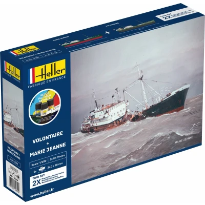Afbeelding van Heller 1/200 Starter Kit Volontaire + Marie Jeanne Twinsethel55604 modelbouwsets, hobbybouwspeelgoed voor kinderen, modelverf en accessoires