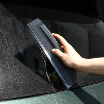 Afbeelding van QWORK® Siliconen trekker voor auto, raam, achteruitkijkspiegel