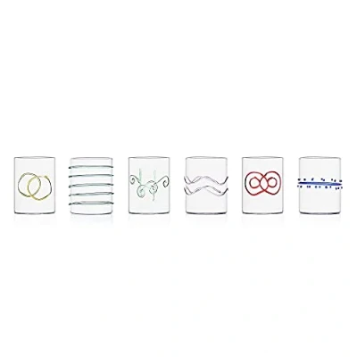 Afbeelding van Ichendorf Milano 09352.007Ar waterglazen, collectie Decò Harlekijn, 6 stuks