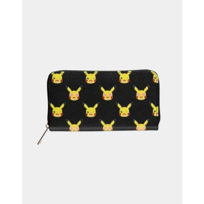 Afbeelding van Pokémon Pikachu All Over Print Dames portemonnee Zwart