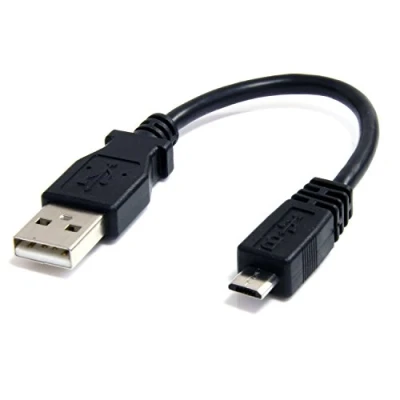 Afbeelding van StarTech.com Micro USB kabel 15 cm A naar B 2.0 zwart 1 x stekker, stekker (UUSBHAUB6IN)