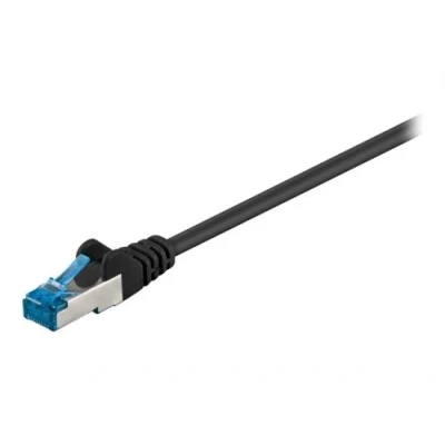 Image de goobay Câble réseau RJ 45 (M) pour 20 m SFTP, PiMF CAT 6a sans halogène, moulé, crochet noir