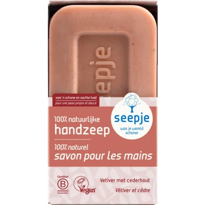 Afbeelding van 2e halve prijs: Seepje Hand en Lichaamszeep Vetiver met Cederhout 120 gr