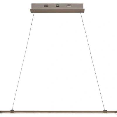 Afbeelding van Lucande Hanglampen 2lichts acryl, roestvrij staal, aluminium H: 3 cm mat, nikkel gesatineerd Inclusief lichtbronnen