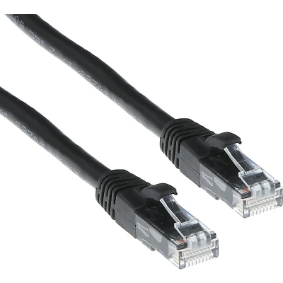 Afbeelding van ACT IS8901 U/UTP CAT6 Patchkabel Snagless Zwart 1 meter
