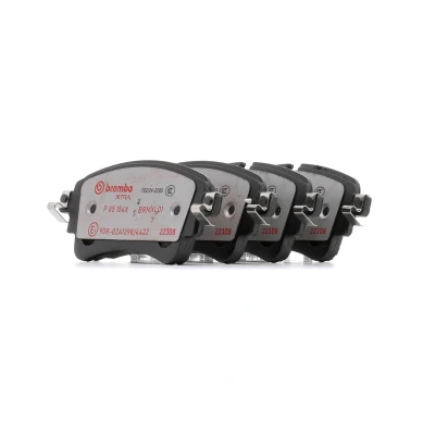 Afbeelding van BREMBO P 85 154X Remblokkenset Geschikt voor slijtage waarschuwingscontact Met remzadelschroef Zonder toebehoren AUDI: A4 B9 Allroad, Avant, Q7