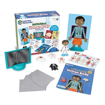 Afbeelding van Learning Resources Skill Builders set, 17 delig, vanaf 4 jaar, leren, wetenschap, kleuterschoolactiviteitenboek, delen van het menselijk lichaam voor kinderen, LER1261