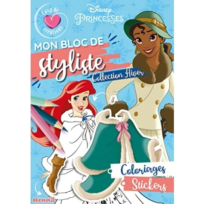Afbeelding van Disney princesses mon bloc de styliste collection hiver