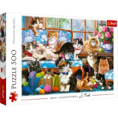 Afbeelding van Trefl 500 Cat Family