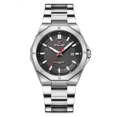 Afbeelding van Naviforce Herenhorloge Zilver en zwart (RVS)