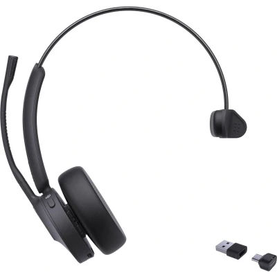 Afbeelding van Yealink BH70 Mono Teams Draadloos Hoofdband Kantoor/callcenter USB Type C / A Bluetooth Zwart