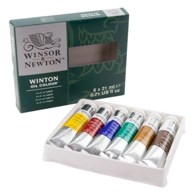Image de Winsor &amp; Newton Winton tubes de peinture à l&#039;huile 21 ml (6 pièces)