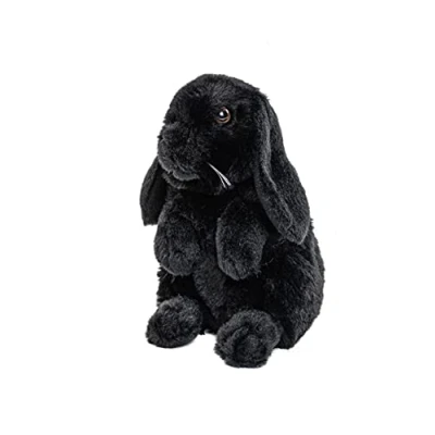 Afbeelding van Uni Toys Zwarte ram konijn 19 cm (hoogte) pluche knuffeldier