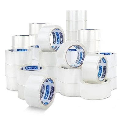 Afbeelding van Rapesco 1744 Business Pack: 48 rollen duurzaam verpakkingstape, 50 mm x 60 m, transparant
