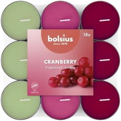 Afbeelding van Bolsius Geurtheelicht 18 stuks per verpakking Cranberry